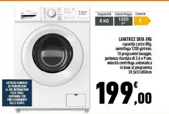 Conad Superstore Lavatrice 8 kg offerta