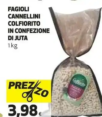 Fagioli in confezione di juta