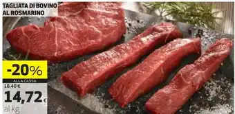 Tagliata di bovino al rosmarino