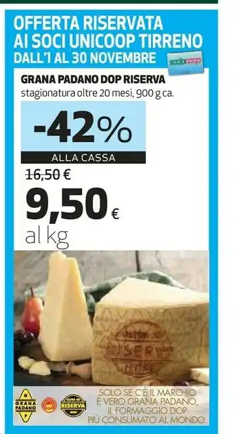 Grana padano dop riserva stagionatura oltre 20 mesi, 900 g
