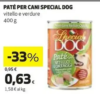 Special dog pate per cani vitello e verdure 400 g