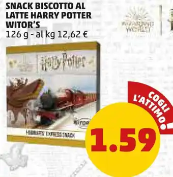 PENNY Snack biscotto al latte harry potter WITOR'S offerta