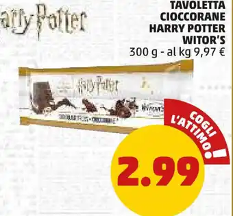 PENNY Tavoletta cioccorane harry potter WITOR'S offerta