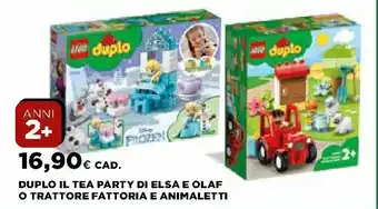 Ipercoop Duplo Il Tea Party di Elsa e Olaf o Trattore Fattoria e Animaletti offerta