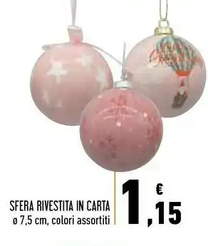 Conad Superstore Sfera rivestita in carta offerta