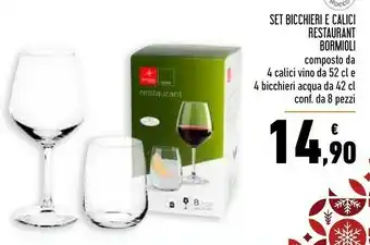 Set bicchieri e calici restaurant