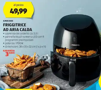 ALDI Ambiano friggitrice ad aria calda offerta