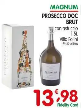 D'Ambros Magnum prosecco doc brut Villa Folini offerta