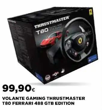 Ipercoop Volante Gaming Thrustmaster T80 Ferrari 488 GTB Edition offerta