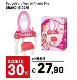 Iper La Grande Specchiera Vanity Amore Mio GRANDI GIOCHI offerta