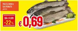 Galassia Trota iridea salmonata offerta