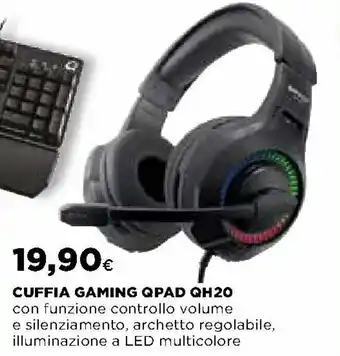 Ipercoop Cuffia Gaming Qpad QH20 offerta