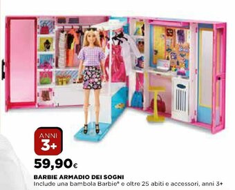 Ipercoop Barbie Armadio Dei Sogni offerta