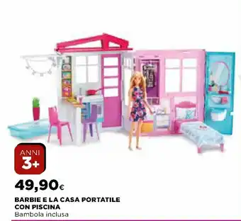 Ipercoop Barbie e La Casa Portatile con Piscina offerta