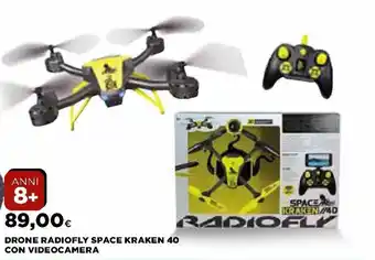 Ipercoop Drone Radiofly Space Kraken 40 con Videocamera offerta