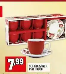 Risparmio Casa Set 6tazzine piatt 90cc offerta