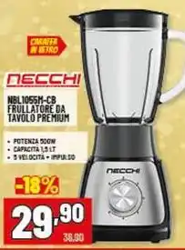 Risparmio Casa Necchi cb frullatore da tavolo premium offerta