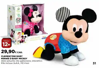 Ipercoop Clementoni Baby Minnie o Baby Mickey offerta