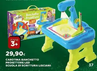 Ipercoop Carotina Banchetto Proiettore Led Scuola di Scrittura Lisciani offerta