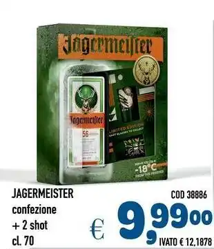 Del Prete Distribuzioni JAGERMEISTER confezione + 2 shot offerta