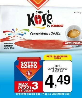 Sigma Caffè aroma italiano gusto deciso offerta