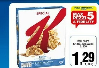 Sigma Kellogg's - special k classic 300 g(ml) offerta