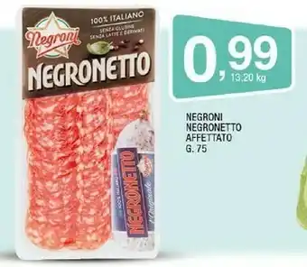 Sigma Negroni - negronetto a fette 75 g(ml) offerta