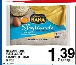 Sigma Sfogliavelo lasagne all'uovo g 250 offerta