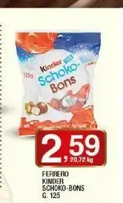 Sigma Kinder schoko-bons 125 g(ml) offerta