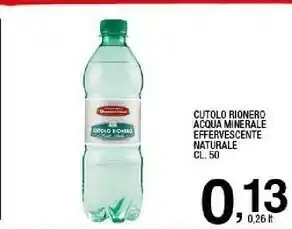 Sigma Acqua minerale effervescente naturale cl 50 offerta