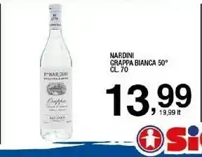 Sigma Nardini grappa bianca 50` offerta