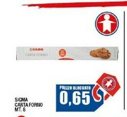 Sigma Sigma carta forno offerta