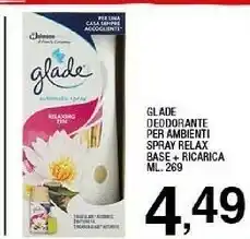 Sigma Deddorante per ambienti spray relax base + ricarica offerta