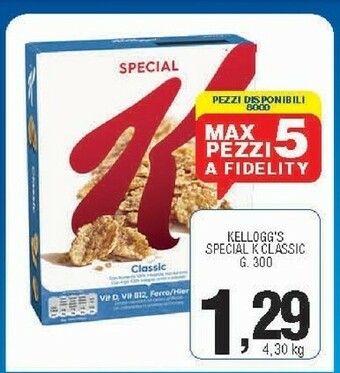 Sigma Kellogg's - special k classic 300 g(ml) offerta