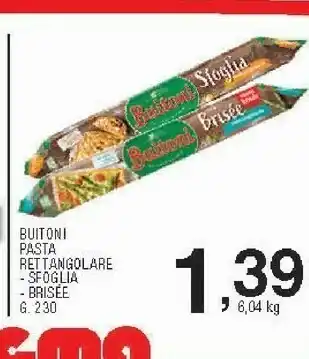 Sigma Buitoni - la sfoglia rettangolare offerta