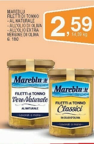Sigma Filetti di tonno vero naturale 180 g(ml) offerta