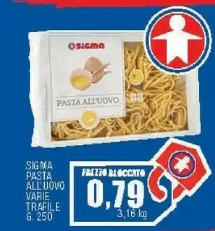 Sigma Pasta all'uovo 250 g(ml) offerta