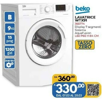 Orizzonte Lavatrice offerta