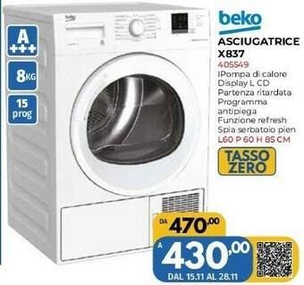 Orizzonte Asciugatrice offerta