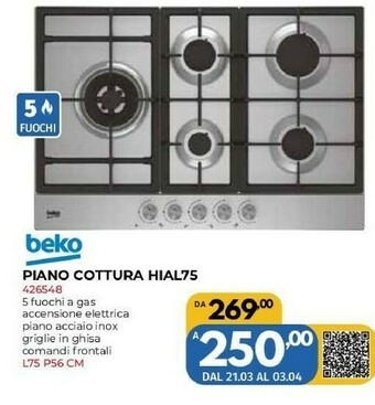 Orizzonte Piano cottura offerta