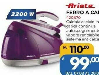 Orizzonte Ferro da stiro con caldaia offerta