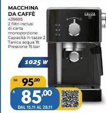 Orizzonte Macchina del caffè offerta