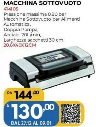 Macchina sottovuoto