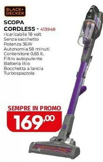 Orizzonte Scopa elettrica offerta