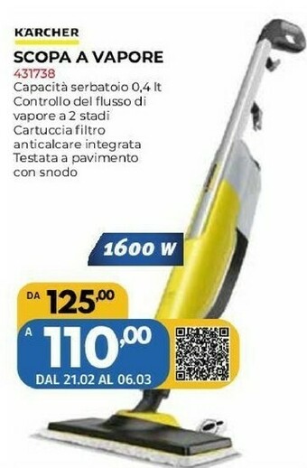Orizzonte Scopa a vapore offerta