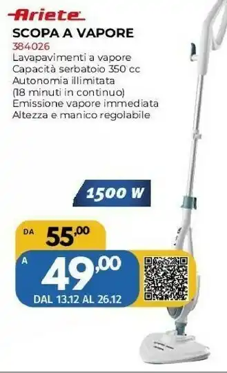 Orizzonte Scopa a vapore offerta