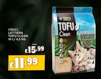 Zoomiguana Croci lettiera tofu clean offerta