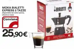 Ipercoop Moka bialetti express 3 tazze offerta