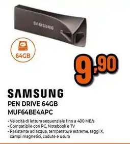 Expert SAMSUNG PEN DRIVE 64GB MUF64BE4APC offerta