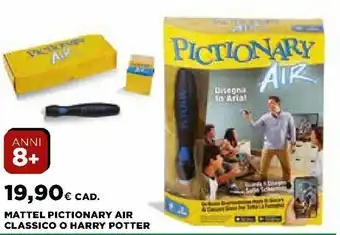 Ipercoop Mattel Pictionary Air Classico o Harry Potter offerta